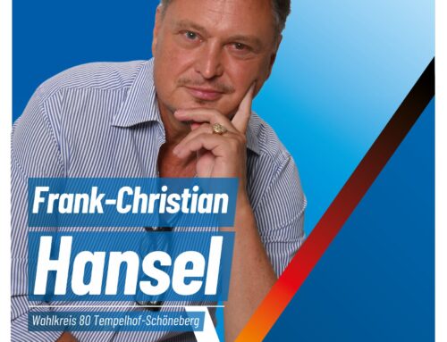 Frank-Christian Hansel, unser Direktkandidat zur Bundestagswahl